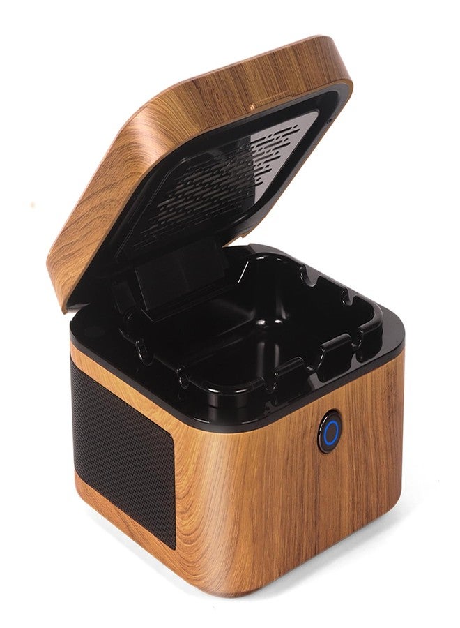 WSTA Portable Smokeless Ashtray,Multifunctional HEPA Filter Ashtray for Cigarettes,Smoke Eaters for Home Office Car Outdoor-Brown - Image 1